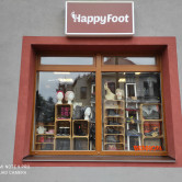 výloha prodejny HappyFoot v Přerově